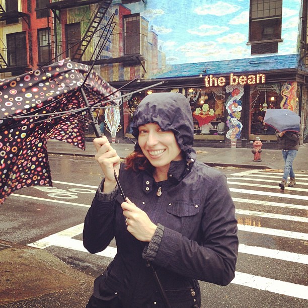 Umbrella fail! Thanks to hurricane Sandy