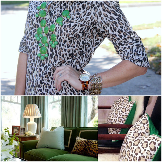 green & leopard