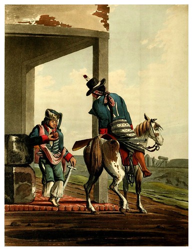 018-Soldados en la orilla este del rio de La Plata-Picturesque illustrations of Buenos Ayres and Monte Video..-1820- Emeric Essex Vidal