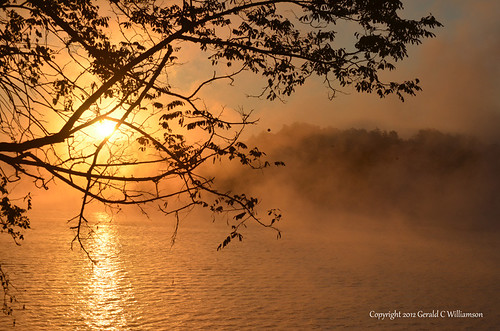 Sunrise over Lake Ocoee