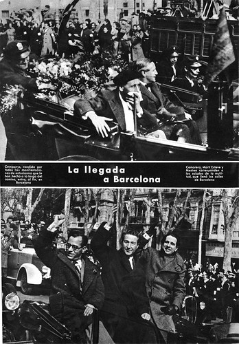 Barcelona, 2 de marzo de 1936, llegada de los presos a Barcelona, arriba Lluís Companys by Octavi Centelles