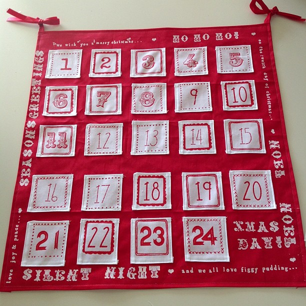 Our new advent calendar all finished