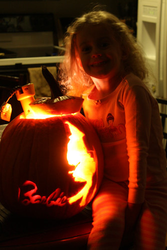 Auttie-by-her-lit-up-pumpkin
