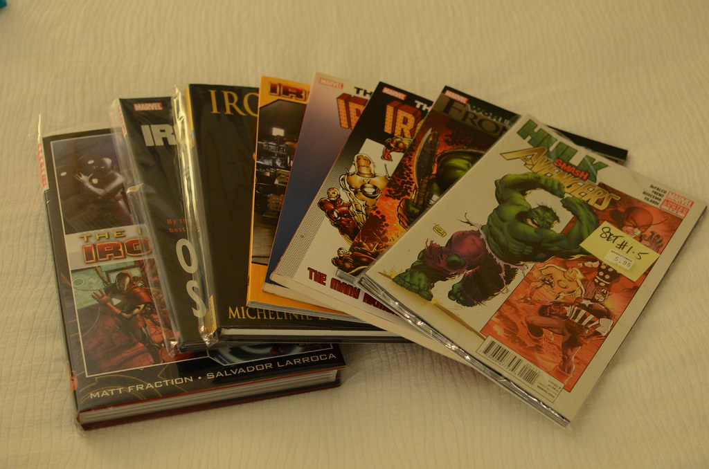 Iron man and Hulk books from Bedrock Comics