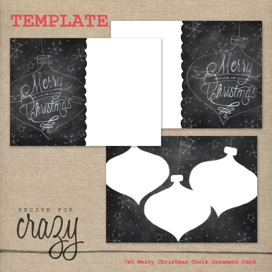 recipe for crazy blog: Christmas Card Templates for Photographers Pertaining To Free Christmas Card Templates For Photographers