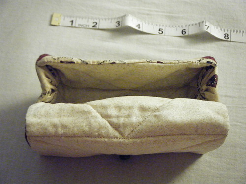 Inside hand-sewing notions bag