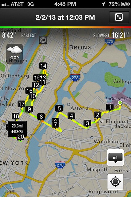 My route in NYC