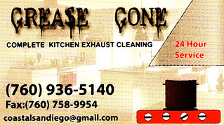 grease gone business card edit