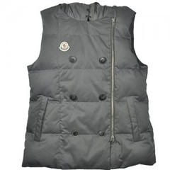 Moncler Grey Down Vests for Men