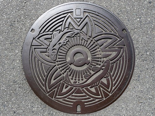 Yoshino Nara manhole cover （奈良県吉野町のマンホール）