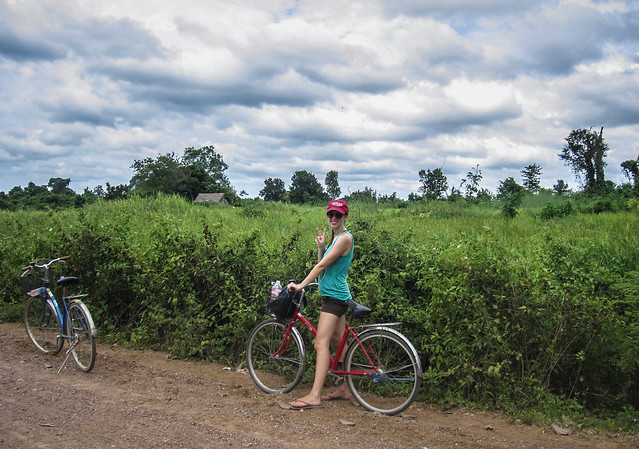 Biking in Kratie, Cambodia