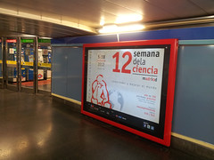 Cartel XII Semana de la Ciencia en Metro de Madrid