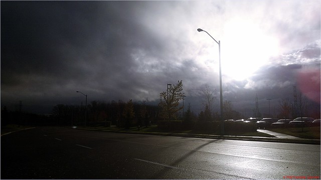 Hurricane Sandy Mississauga clouds, Day two : Hurricane Sandy