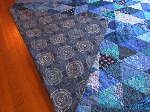 Quilt backed with fleece