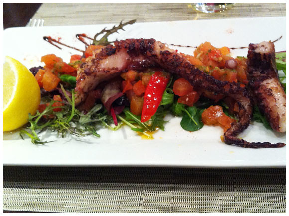 Octopus salad, Le Sesflo - Geneva, Switzerland