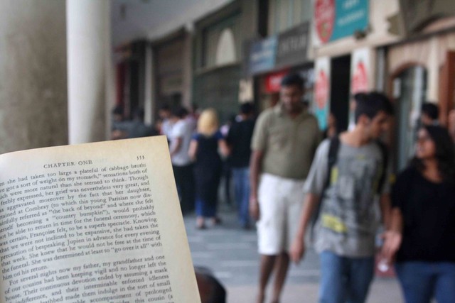 City Reading – The Delhi Proustians XXIX, Outside Wenger’s