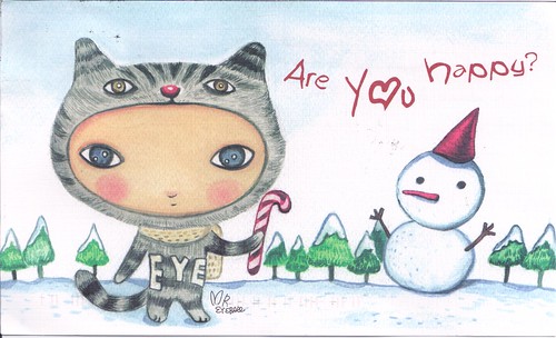 Big Eye Christmas Card