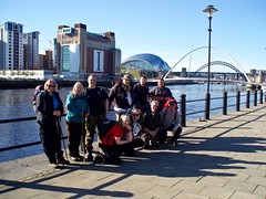 Us lot by the Tyne
