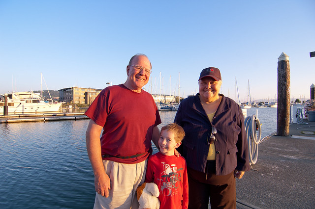 Dad, Mom and Anthony at Bellingham Bay