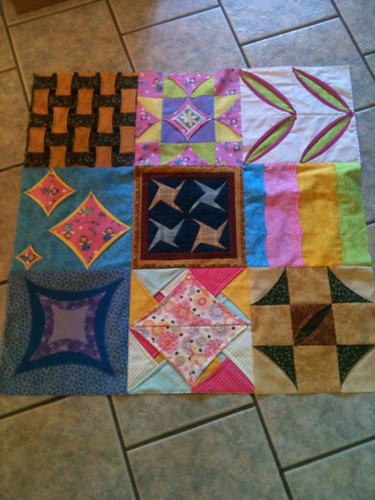 Cathedral Window Quilt Sampler
