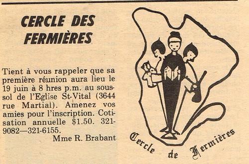 1972-04-14 - parution d'une annonce dans le journal de Montréal