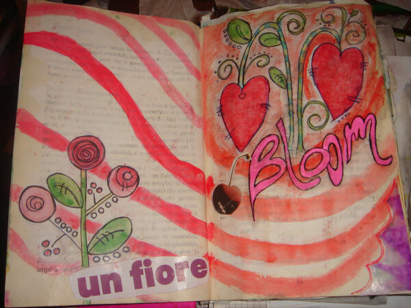 3 bloom art journal pages january 027