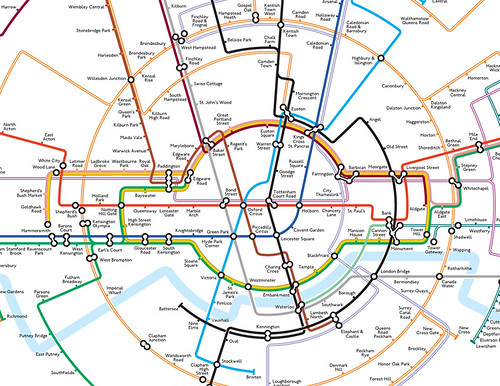 Circular Tube Map by Max Roberts