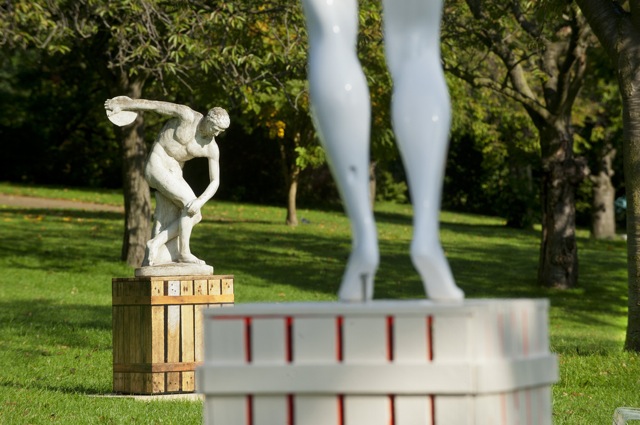 Alan Kane and Simon Periton, eight fculptures (2012) Courtesy of Linda Nylind: © Frieze London