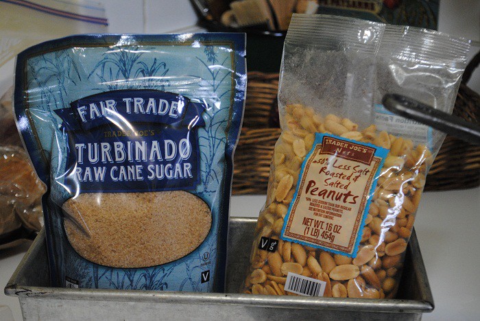 turbinado and peanuts