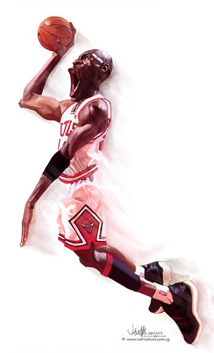 digital caricature of Michael Jordan (small)