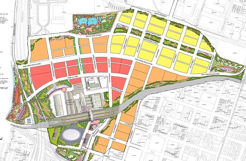 proposal for green space distribution and design (by: Shengnan An, courtesy of UC Davis)