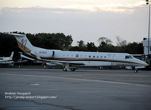 M-DSCL Embraer Legacy by Jersey Airport Photography