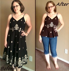 Dress-to-Cami Before & After