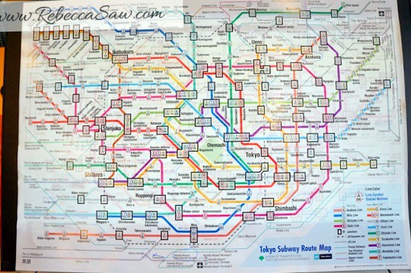 Tokyo Subways and trains map - rebeccasaw-001