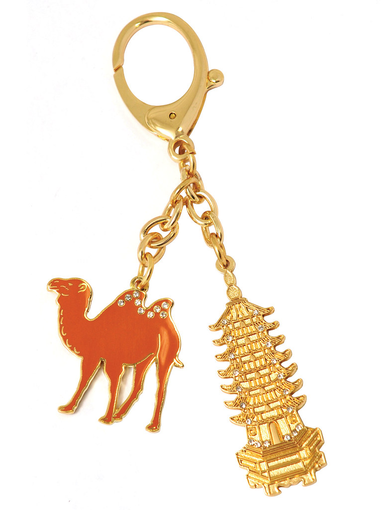 WOFS Small Ad - Golden Pagoda with camels keychain.jpg