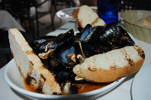 Italian lunch mussels seafood