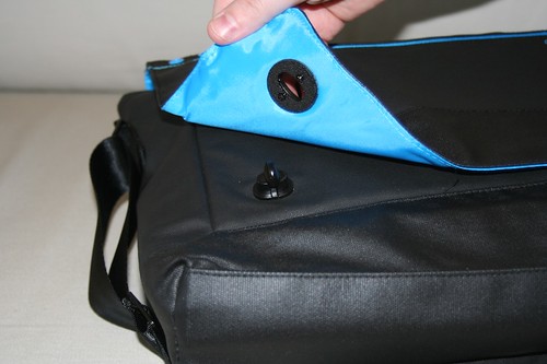 Messenger Bag - Coated Canvas Cyan Series by Altego