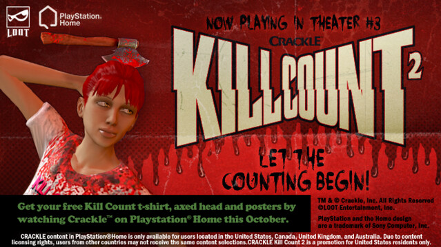 PlayStation Home: Crackle PS3 Killcount 2