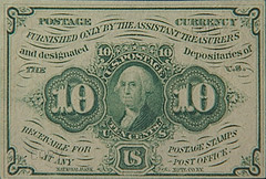 Postage Currency 10cents