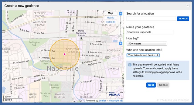Flickr geofence screen 2