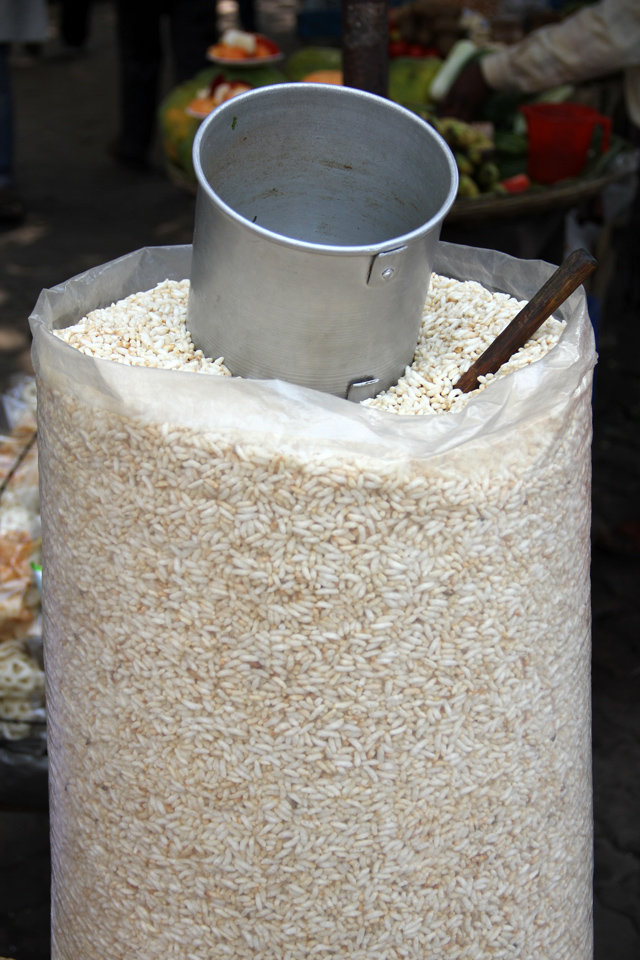 Bag of puffed rice for jhal muri