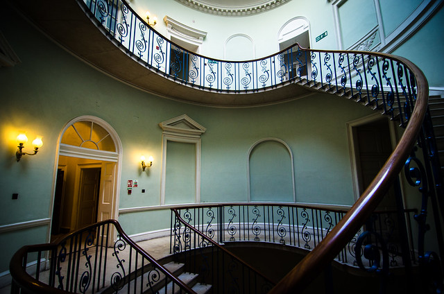 There are multiple beautiful staircases scattered around the Courtauld Gallery and Somserset House.