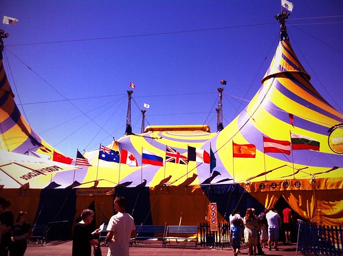 At Cirque du Soleil - take 1.