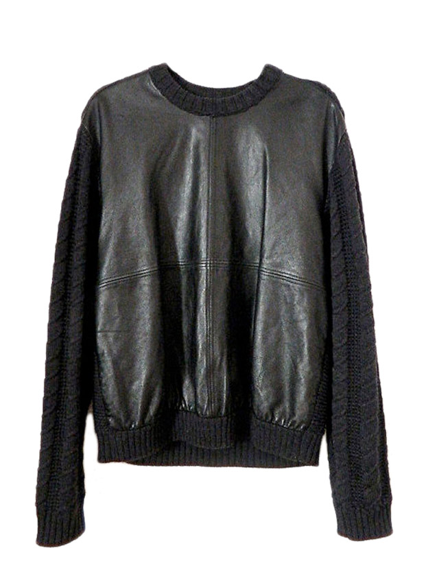 black leather vintage fendi sweater my fair vanity
