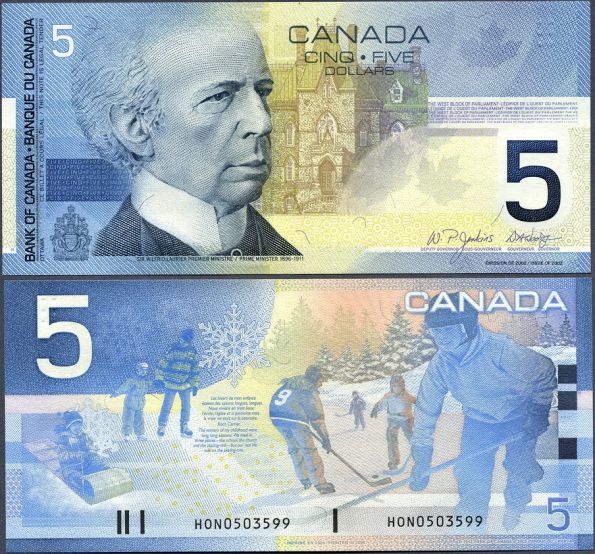 5 Dolárov Kanada 2002, Pick 101