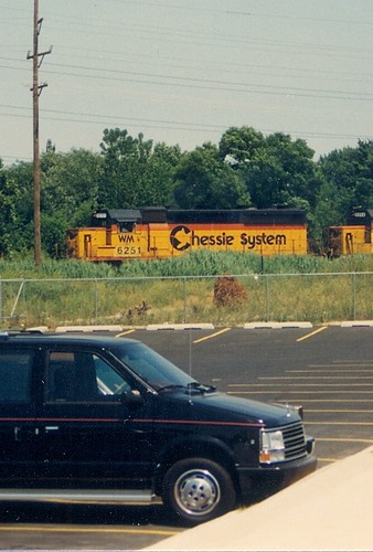 Early CSX train with former Chessie System locomotives.  Alsip Illinois.  May 1988. by Eddie from Chicago
