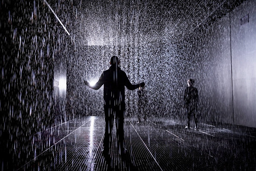 2. Rain Room Installation images © Felix Clay. Rain Room - Random International 2012. Courtesy of Barbican Art Gallery