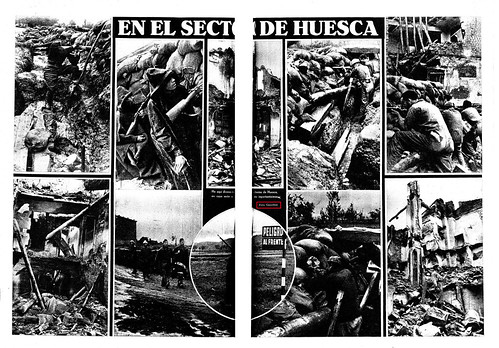 La Vanguardia 23 de octubre de 1936  doble página con fotos de Centelles by Octavi Centelles