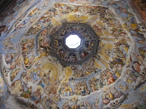 Fresco inside of the Cupola of Santa Maria del Fiore, Firenze