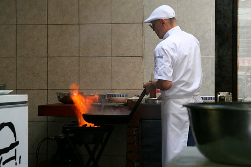 Chef Wong ante el fogón